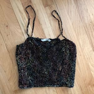 Zara Collection Print Crop Top